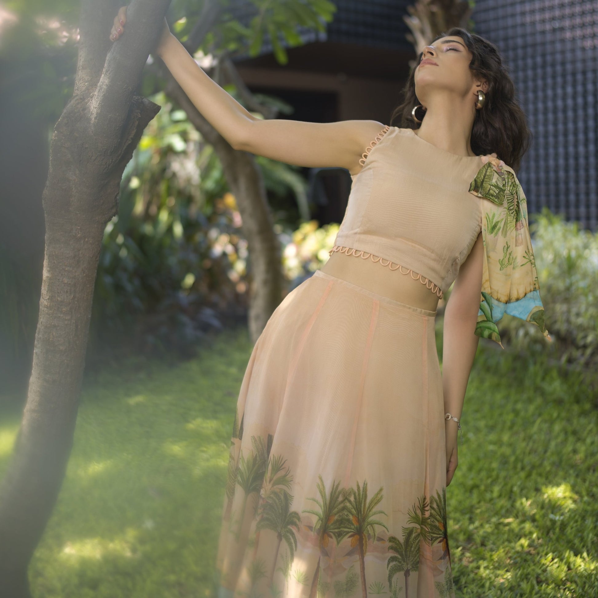 Organza Panelled Skirt - ZYA INDIA