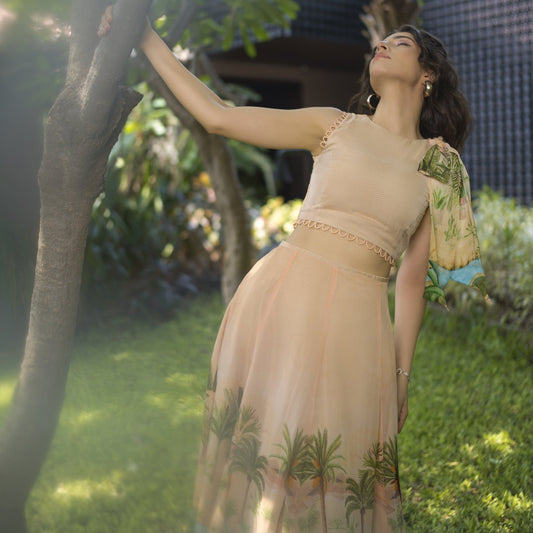 Panelled Skirt Set - ZYA INDIA