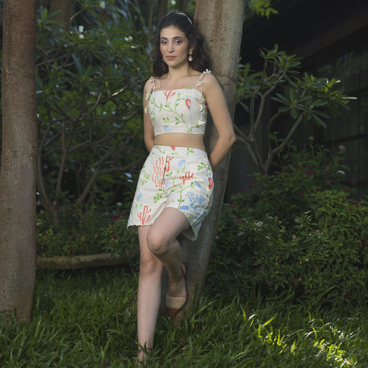 Crop Top and Shorts Set