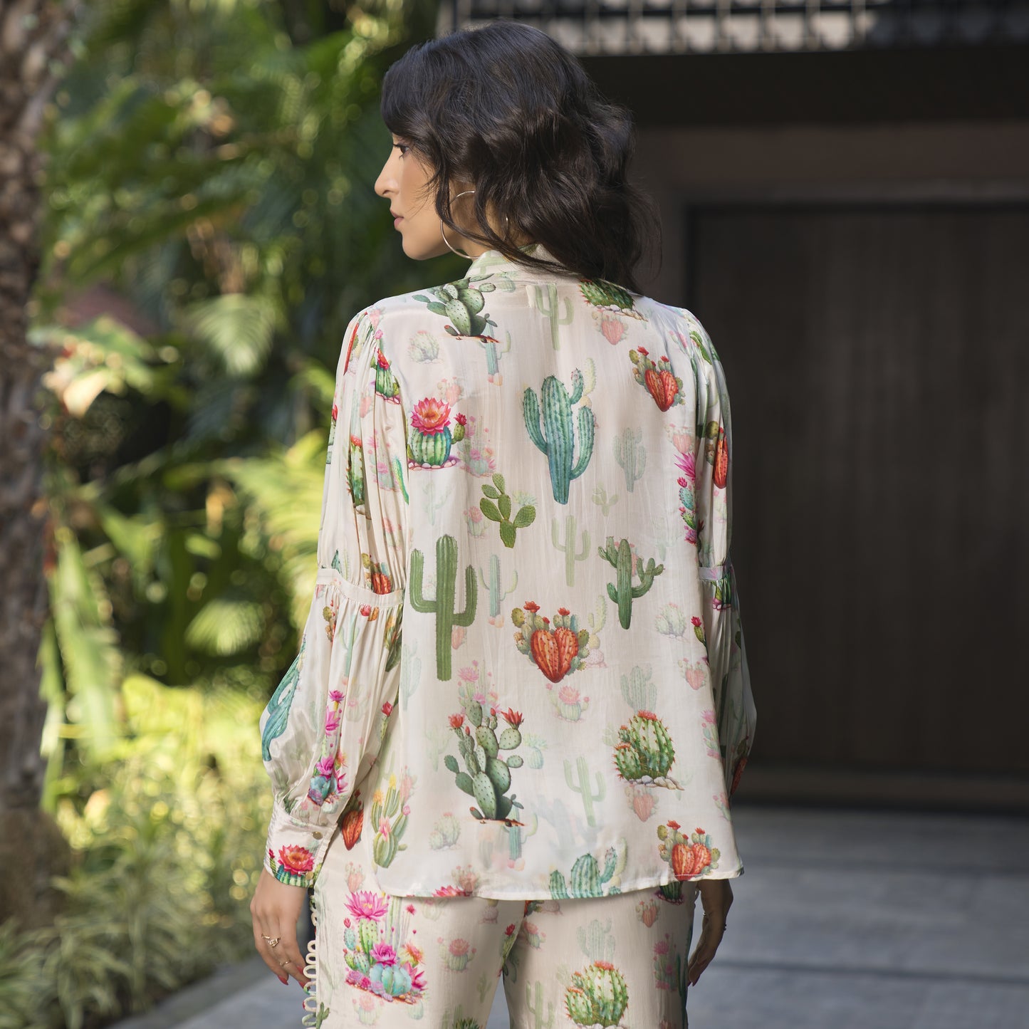 Printed Crepe Coord Set