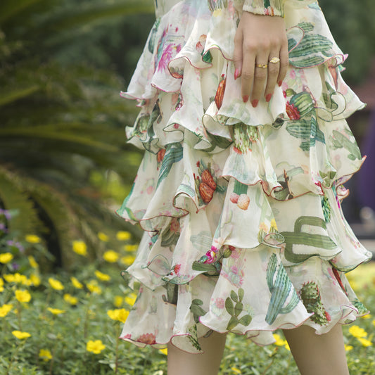 Organza Tiered Skirt